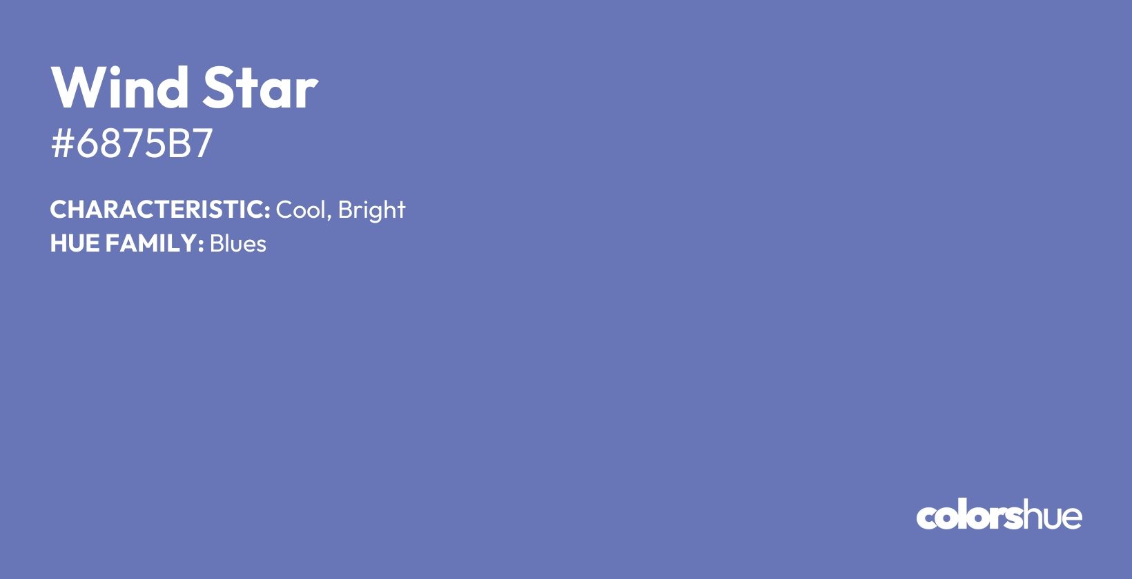 Wind Star color, hex code #6875b7