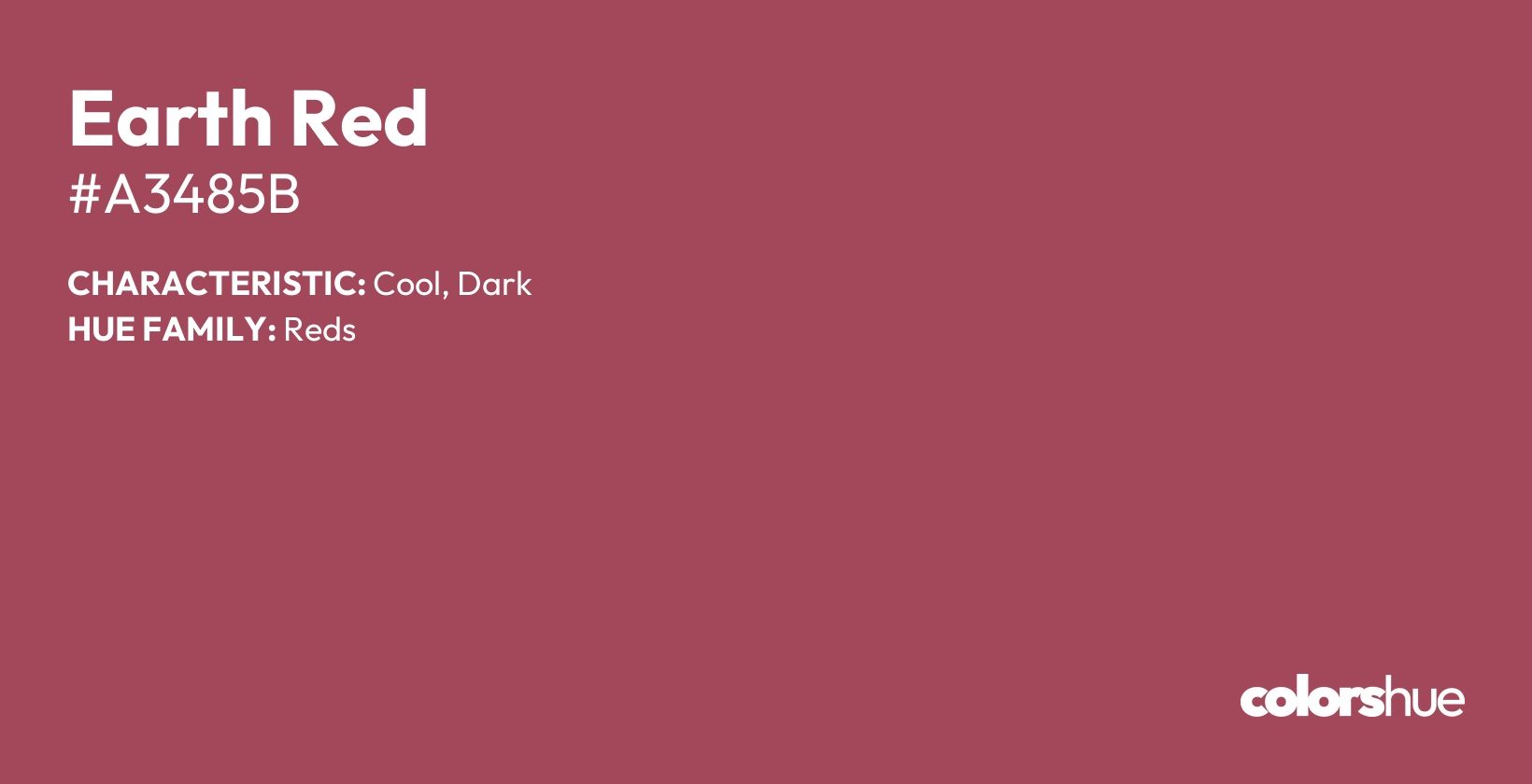 Earth Red color, hex code #a3485b
