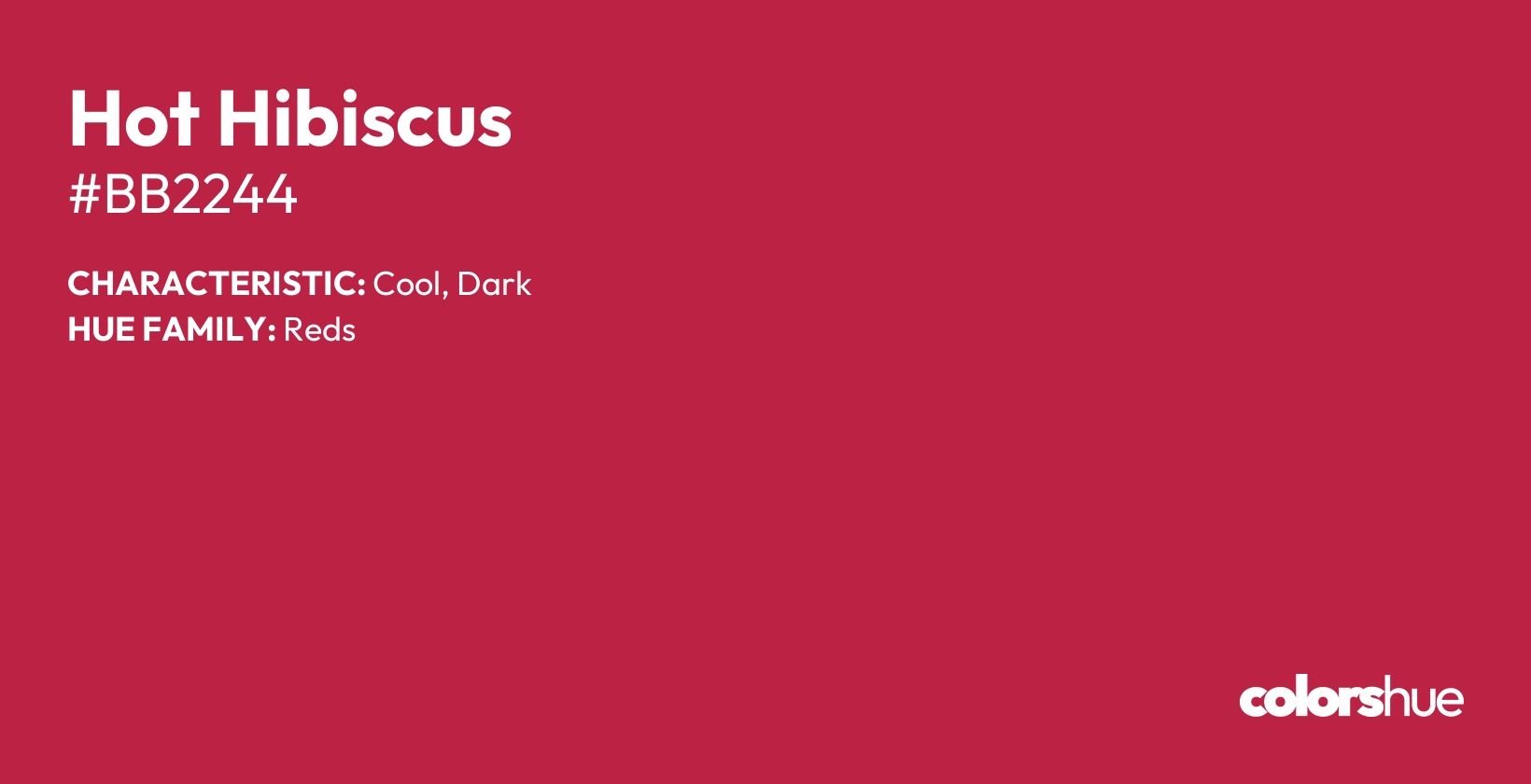 Hot Hibiscus color, hex code #bb2244