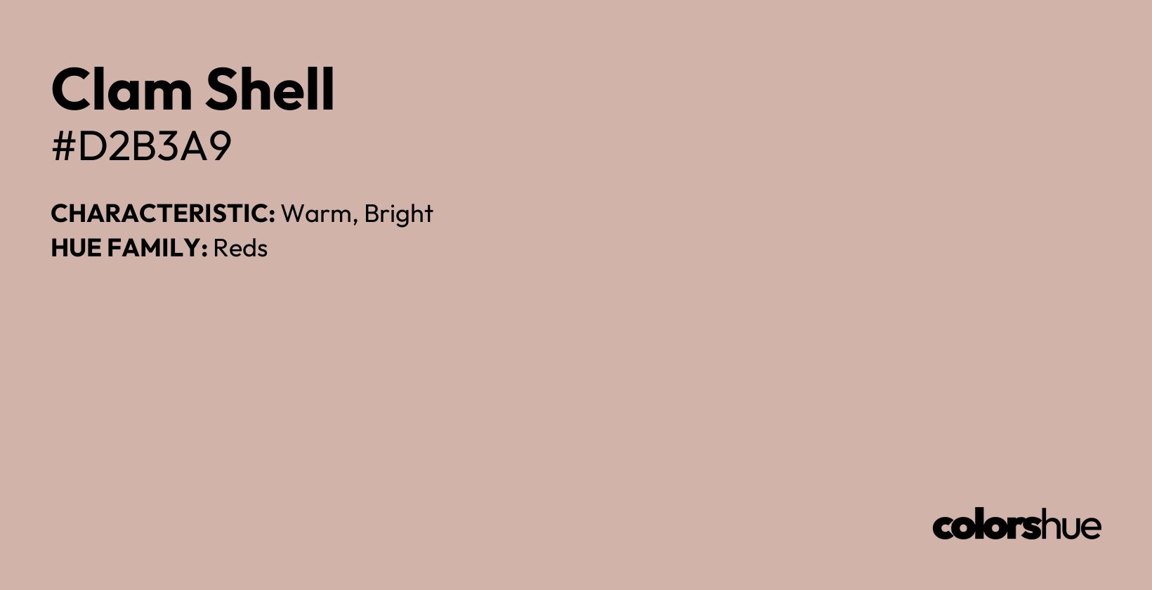 Clam Shell color, hex code #d2b3a9