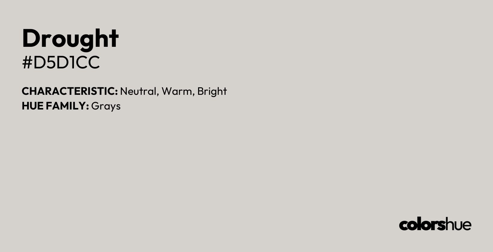 Drought color, hex code #d5d1cc