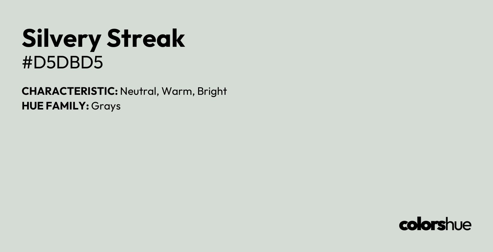 Silvery Streak color, hex code #d5dbd5