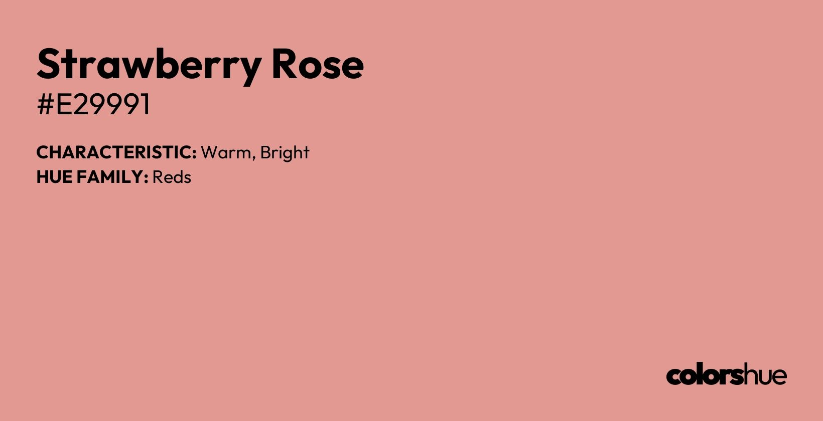 Strawberry Rose color, hex code #e29991