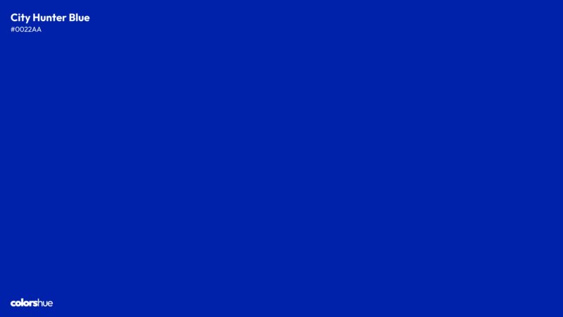 City Hunter Blue color wallpaper preview