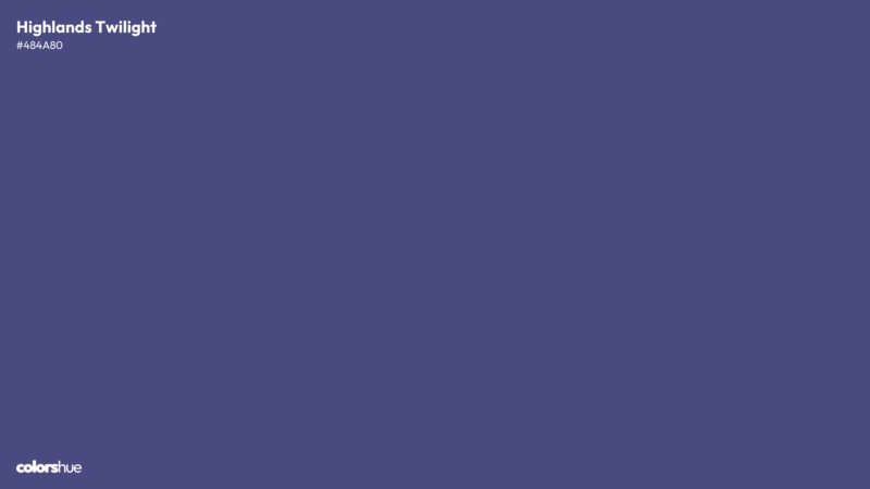 Highlands Twilight color wallpaper preview