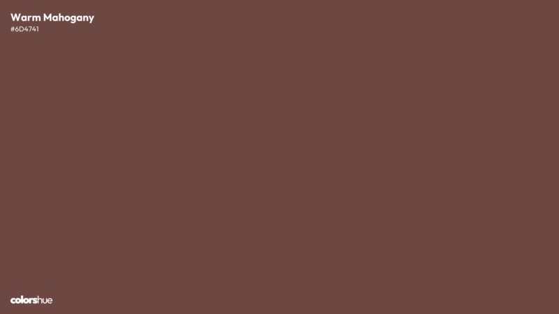 Warm Mahogany color wallpaper preview