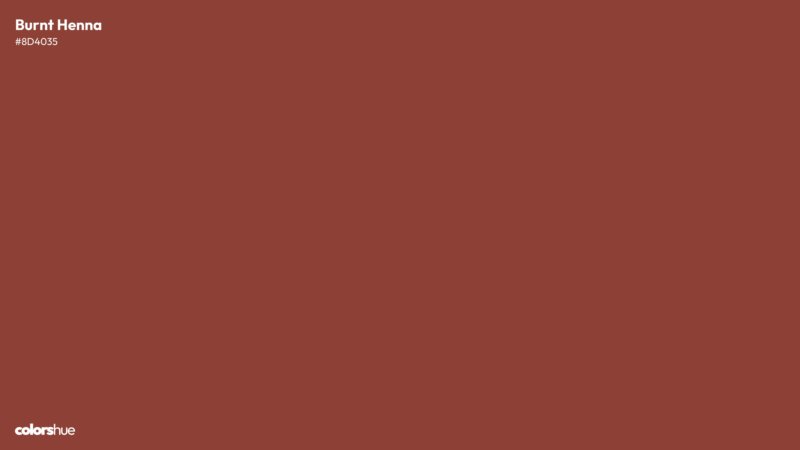 Burnt Henna color wallpaper preview