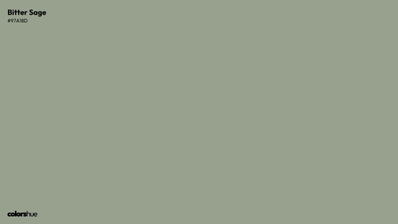 Bitter Sage color wallpaper preview