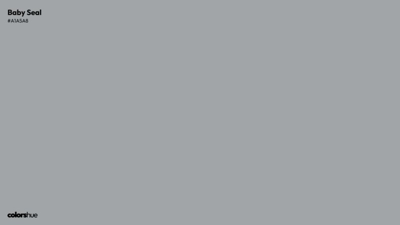 Baby Seal color wallpaper preview