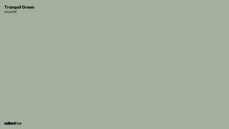Tranquil Green color wallpaper preview