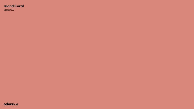 Island Coral color wallpaper preview