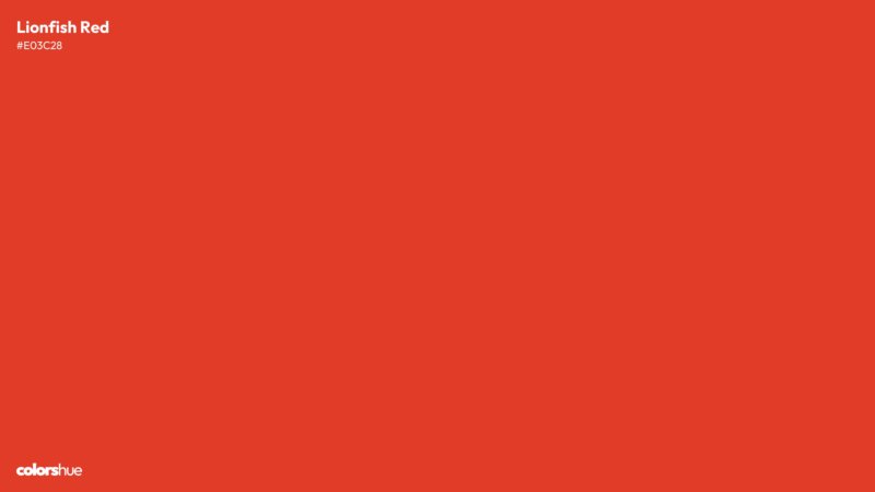 Lionfish Red color wallpaper preview