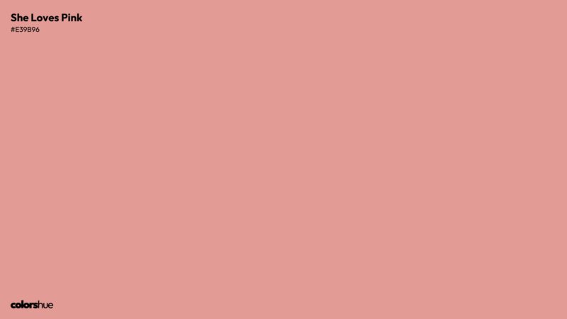 She Loves Pink color wallpaper preview
