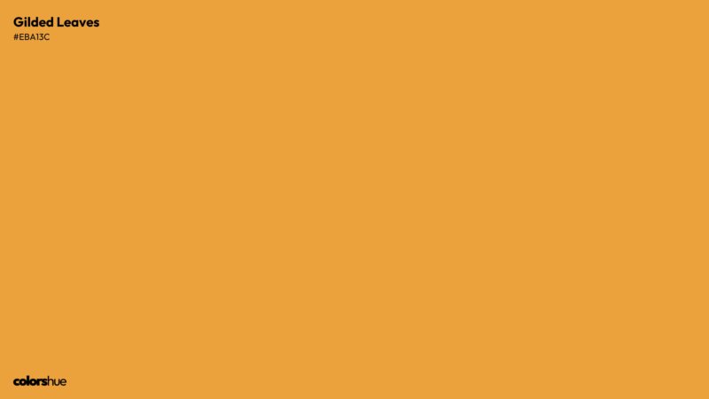 Gilded Leaves color wallpaper preview