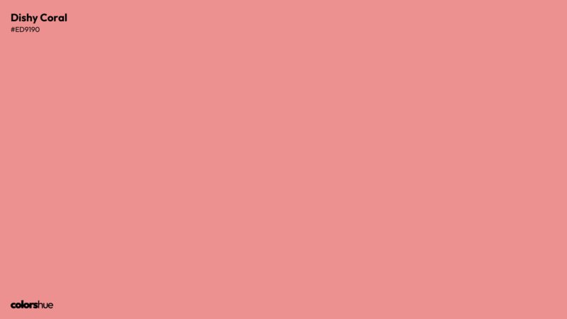 Dishy Coral color wallpaper preview