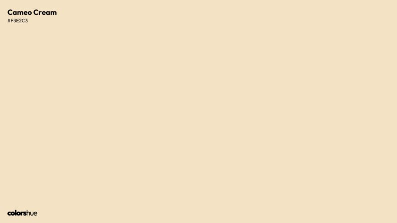 Cameo Cream color wallpaper preview
