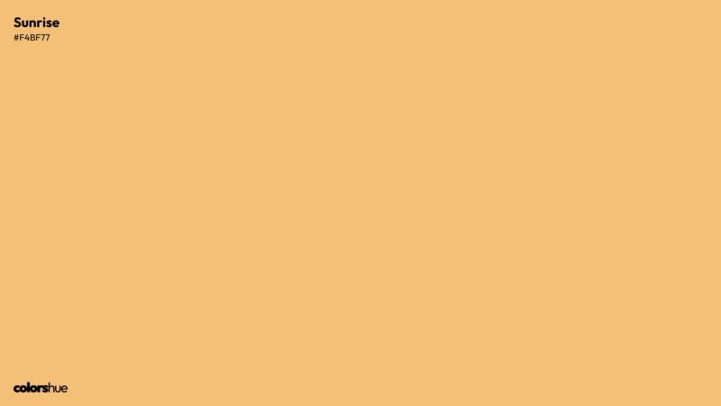 Sunrise color wallpaper preview