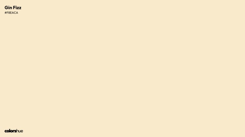 Gin Fizz color wallpaper preview