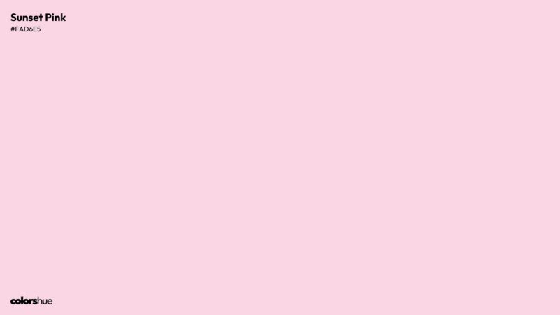 Sunset Pink color wallpaper preview