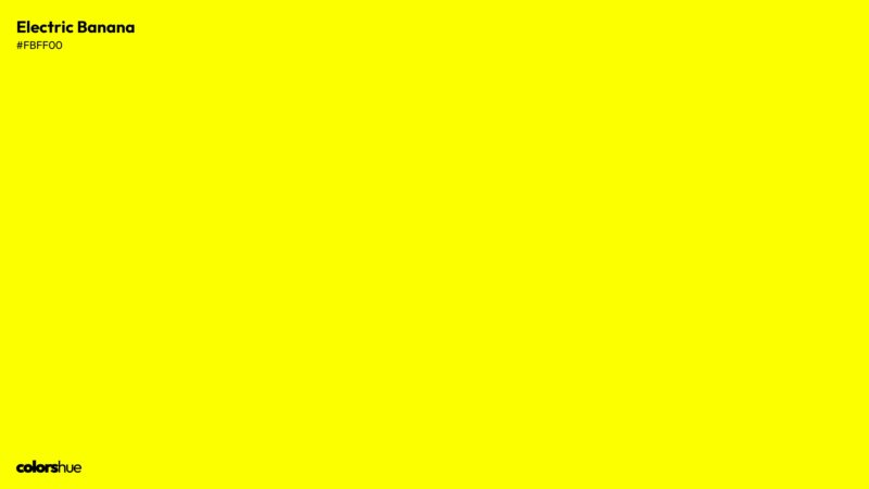 Electric Banana color wallpaper preview