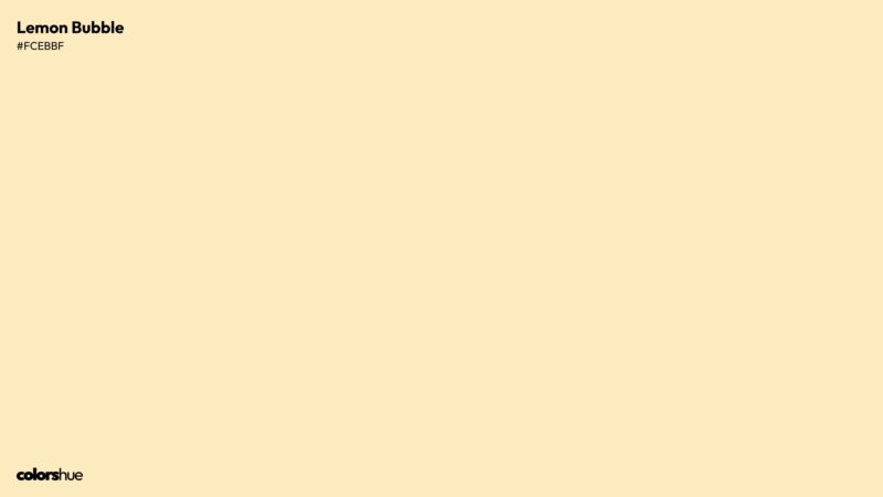 Lemon Bubble color wallpaper preview
