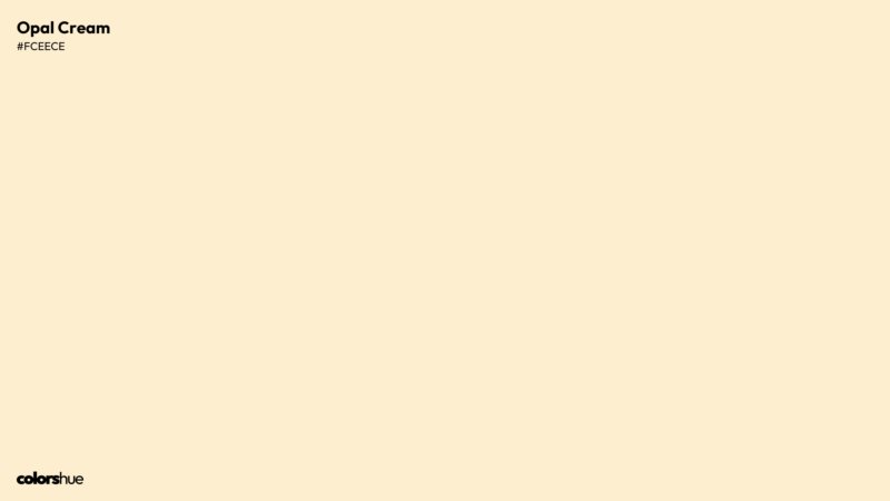 Opal Cream color wallpaper preview