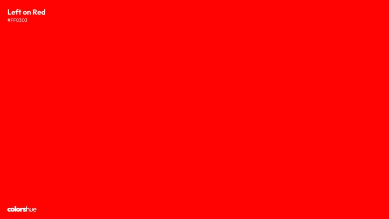 Left on Red color wallpaper preview