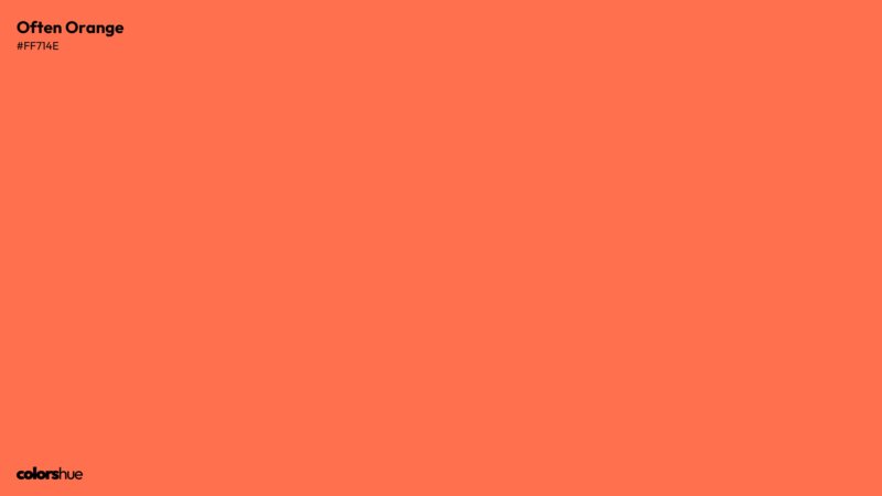 Often Orange color wallpaper preview
