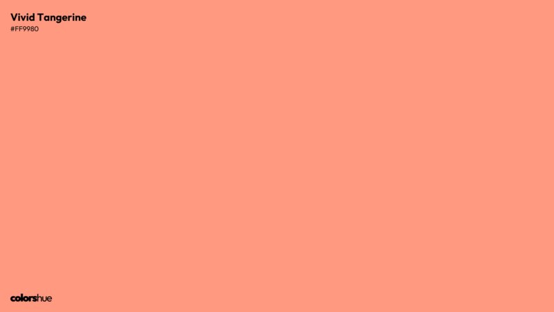 Vivid Tangerine color wallpaper preview