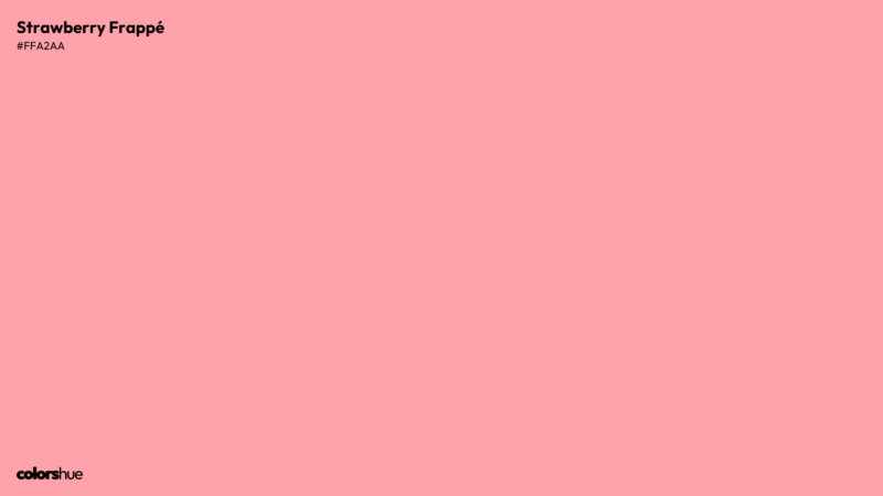 Strawberry Frappé color wallpaper preview