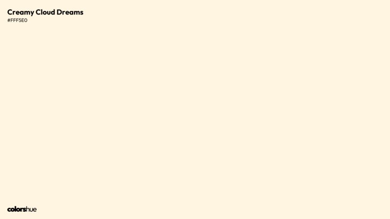 Creamy Cloud Dreams color wallpaper preview